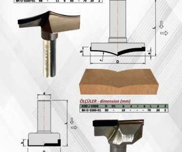 Dia Profil Freze Bıçağı - BK-D 0250