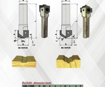 Profil Bıçakları - BK-J 0270-03-04