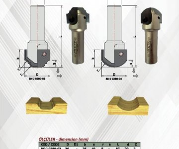 Profil Bıçakları - BK-J 0280-03-04